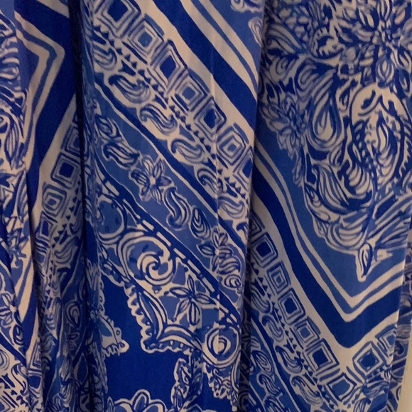 EUC Lilly Pulitzer Blue Water Open Crush Maxi S - Picture 4 of 5
